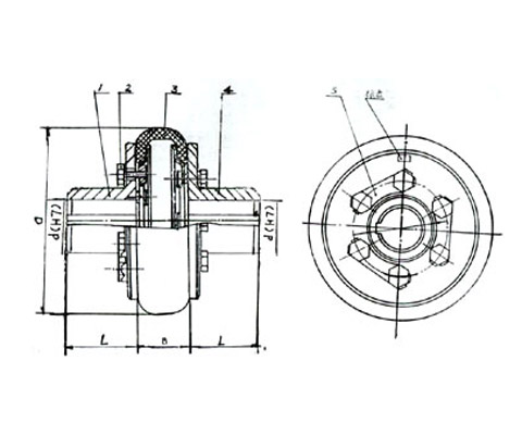 HL型彈性柱銷(xiāo)聯(lián)軸器